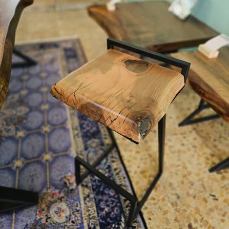 صندلی لوکس چوب و آهن