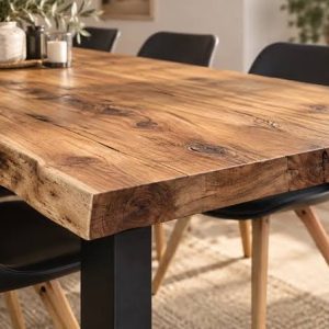 میز ناهارخوری چوبی آیرون